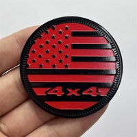 Autocollant de voiture en alliage d'aluminium 4x4, emblème, badge, drapeau américain, pour 4WD, SUV, camion, véhicules tout-terrain, accessoires extérieurs