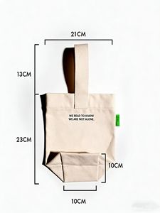Bolsa de Mano Resistente de Lona Beige con Frase Literaria, Diseño Inspirador de C.S. <span class=keywords><strong>Lewis</strong></span>, Ecológica, de Algodón, para Amantes de los Libros, Lecturas Diarias, Estilo Casual - Product Image 3