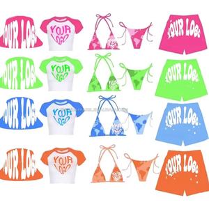 Printed String Bikini Set Micro Thong Plus Size Bikini WoMen Beach Trunk Couple Swimwear Beachwear Custom Swimwear - Product Image 2