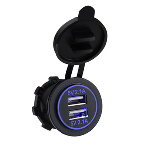 Ổ Cắm Sạc USB Hai Cổng A31 4.2A Với Đèn LED Tròn - Product Image 2