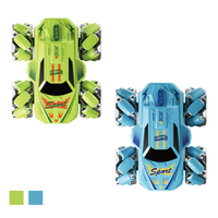 Voiture RC innovante 2 en 1, contrôle 2.4G 4CH pour la terre et l'eau, marche en crabée, rotation à 360 degrés, conduite latérale pour des cascades avancées