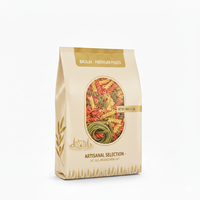 Sac en plastique transparent à soufflet latéral de grande capacité imprimé sur mesure, 500 g, emballage de macaronis, sac à pâtes spaghetti