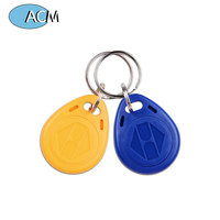 Haute fréquence 13.56Mhz réinscriptible ABS RFID contrôle d'accès porte-clés réinscriptible porte-clés RFID porte-clés intelligents pour les voitures