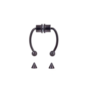 Anneau de nez magnétique en acier inoxydable en gros, anneau en fer à cheval, anneau de nez, bijoux de <span class=keywords><strong>piercing</strong></span> - Product Image 2