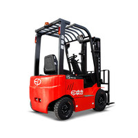Chariot élévateur à contrepoids électrique EP EFL151Z 1,5 tonne avec batterie au lithium, chariot élévateur pour entrepôt