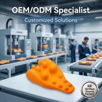 ODM Couleurs personnalisées Oreiller de traction cervicale en PU avec 12 points de massage pour le soulagement de la douleur et l'alignement de la colonne vertébrale Prix usine