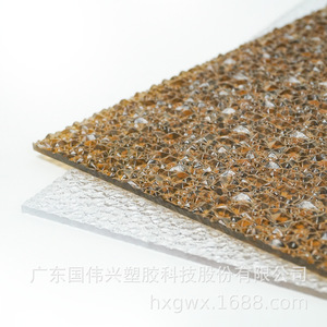 Pc Embossed Sheet Diamond Texture Frosted Transparent Board For Interior Decoration Guangdong Made - Product Image 2