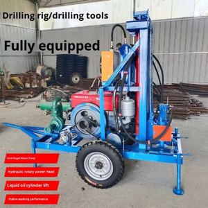 Petite machine de forage de puits d'eau hydraulique diesel - Utilisation civile, domestique et agricole, profondeur de 0 à 200 m, mobilité facile - Product Image 6