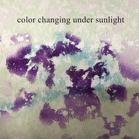 Cuir PU écologique changeant de couleur au soleil, multicolore, photochromique, changement de couleur UV pour la sellerie et l'usage décoratif