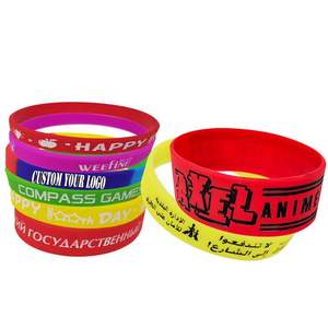 <span class=keywords><strong>2025</strong></span> מוצרים חדשים פרסום פרק כף היד להקות pvc גומי צמיד סיליקון - Product Image 1