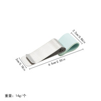 Pince à billets multifonctionnelle en métal, accessoire pour carnet, pince à stylo, pince de lecture pour étudiant, personnalisation en gros