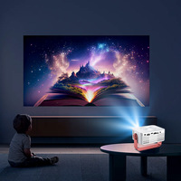 M60 [Nouvelle Vente Flash] Projecteur CRT Portable 1080P HD Léger pour Home Cinéma avec Projection d'Écran Mobile 3D Intégrée et WIFI