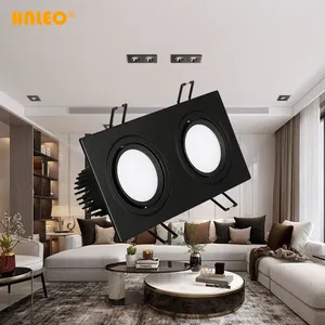 Carré Lumineux Encastré blanc noir LED Dimmable Downlight COB 7W 10W 15W 20W 30 3WLED Spot light décoration Plafond Lampe AC85-265V