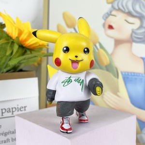 6 unids/set Pika-chu Bulbasaur Squirtle Charmander Psyduck figura de acción Pika-chu Anime figura de juguete - Product Image 5