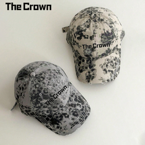 Casquette de baseball unisexe personnalisée de haute qualité, motif léopard vieilli, 6 panneaux, visière longue réglable, style hip-hop, vente en gros - Product Image 2
