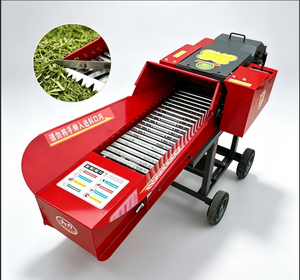 Broyeur à fourrage portable, hacheuse de fourrage, moteur à essence pour luzerne, avoine, alpaga, lamas, aliments pour bétail, 200-400 kg/h - Product Image 3