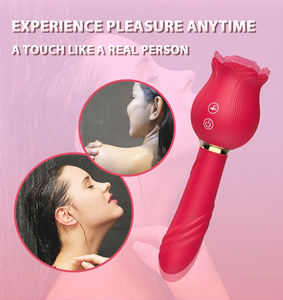 12 fréquences aspiration et <span class=keywords><strong>queue</strong></span> Vibration Rose gode vibrateur sexuel Rose Sex Toy sucer Clitoris vibrateur pour femmes dames - Product Image 6