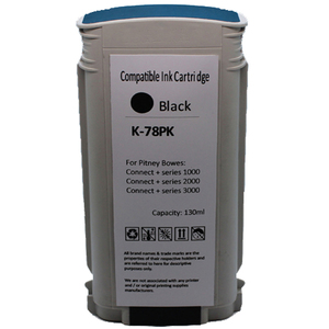 Cartuccia d'Inchiostro di Alta Qualità 78P-K per Timbri Postali Franking, Compatibile con Pitney Bowes Connect+ Serie 1000 2000 3000, Nero 130ml - Product Image 3