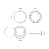 Nouvelle Tendance : Étui Mini Air Cushion Spécial 4,5g avec Couvercle à Double Injection Hermétique pour Emballage Compact Vide de Crème BB Liquide