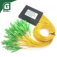 GETEKnet OEM ODM FTTH Tube de télécommunication SC APC 1x64 1*64 Splitter optique PLC à montage en rack APC 1*64 Ligne de production