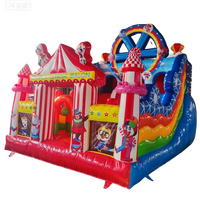 Équipement d'amusement extérieur pour enfants de vente chaude, grande roue, château gonflable avec toboggan, prix du fabricant à vendre
