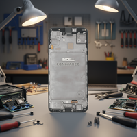 Pantalla Táctil LCD Negra de 6.5 Pulgadas con Marco para Teléfonos Móviles A155/A156, Compatible con A15 4G/5G Incell
