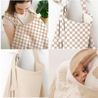 Couverture d'allaitement double couche pour l'extérieur, pare-vent et pare-soleil pour poussette