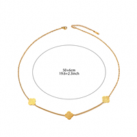 Collier en acier inoxydable PVD avec inscription Sabr Shukr Tawakkul (Patience, Gratitude, Confiance) - Bijou de mode musulman islamique arabe - Cadeau de l'Aïd