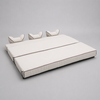 Siège-lit en cuir AutoLiuma 4 places pour camping-car, banquette pour camping-car, caravane, motorhome, conversion de camping-car, siège de remplacement modifié