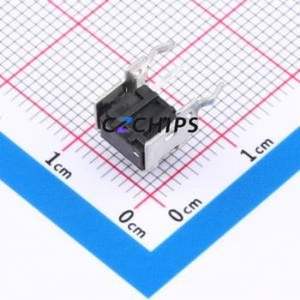 GT-TC101A-H060-L1 Tactile Switch Through hole,6x7.5mm Switch Single Pole Single Throw Round Button 1.6N Right Angle Insert - Product Image 2