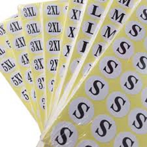 Tùy chỉnh tư nhân số Kích thước Nhãn cho quần áo dính Sticker sử dụng cho giày dép và triển lãm - Product Image 4