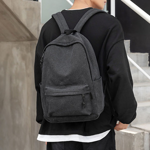 Custom Fashionable Custom School Bagpack Men Outdoor Sports Rucksack Laptop Bags <b>Black</b> Mens Canvas <b>Backpack</b> - Product Image 6