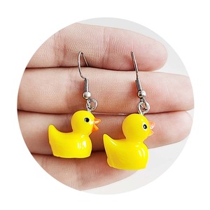 3D Mini Nhỏ Màu Vàng Vịt Thu Nhỏ Dollhouse Cổ Tích Trang Trí Sân Vườn Nhựa Thủ Công Mỹ Nghệ Cho Nhà Cây Bonsai Trang Trí Tắm Đồ Chơi - Product Image 4