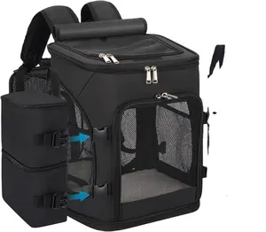 JW PET Airline Approved Cat Backpack Dog Hiking Backpack Small Pet Carrier Cat Backpack Carrier Walking Portable
