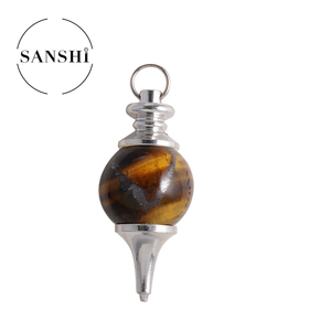 <span class=keywords><strong>Pendule</strong></span> en pierre précieuse sphérique 7 Chakra, pierre de guérison en cristal naturel, gravé, vente en gros, livraison gratuite - Product Image 6