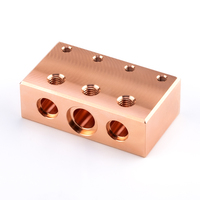 Collecteur de vanne sandwich compact en aluminium 6082 anodisé or 315 Bar CETOP RP121H Collecteur hydraulique