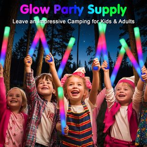 Bâtons lumineux LED <span class=keywords><strong>en</strong></span> mousse pour fêtes, 30-200 pièces, 3 modes RGB, bâtons lumineux qui brillent dans le noir - Product Image 5