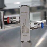 Bloque de Distribución Bidireccional y Válvula de Purga Nai-Lok de 1/2 Pulgada Macho NPT BSPP BSPT 6000psi de Acero Inoxidable para Instrumentación