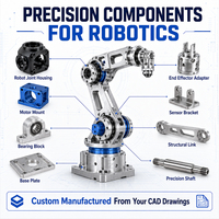 Pièces de robot CNC personnalisées, fraisage et tournage 5 axes, usinage de précision, prototype à production en série, usine OEM