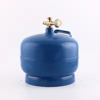 المهنية مصنع الصلب LPG تخزين الغاز خزان 2 كجم فارغة الغاز زجاجة علب البسيطة الطبخ اسطوانة غاز للاستخدام في الهواء الطلق