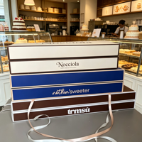 Boîte d'emballage de tiramisu de luxe personnalisée IMEE avec logo, boîte à gâteau mousse avec poignée, boîte en carton pliable
