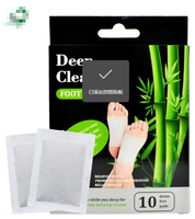 Patchs pour les pieds au ginseng GYT pour un nettoyage en profondeur et une relaxation, patchs détoxifiants naturels à base de plantes, certifiés CE, 10 pièces/boîte