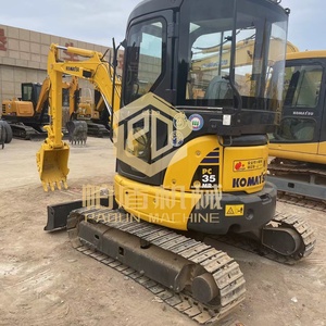 Excavadora sobre orugas Komatsu Pc35 usada 90% nueva 3,5 tonelada precio barato segunda mano Pc35 Mini excavadora modelo Pc40 55 de segunda mano - Product Image 3