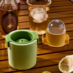 Moule à glaçons sphériques en silicone OEM, grand format, pour whisky, plateau à glaçons ronds, démoulage facile pour cocktails et fêtes - Product Image 6