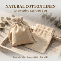 Pochette en lin avec cordon de serrage OEM/ODM, petit sac en tissu naturel avec cordon de serrage pour bijoux, cadeaux, rangement multi-usages, emballage