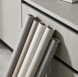 Inventario al por mayor 1220MM <span class=keywords><strong>de</strong></span> <span class=keywords><strong>ancho</strong></span> autoadhesivo Color <span class=keywords><strong>de</strong></span> cemento decorativo Pvc película decoración del hogar papel tapiz - Product Image 3