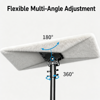 Support de poteau universel inclinable à 180 degrés en alliage robuste pour camping-car et marine, compatible avec l'adaptateur de montage sur tuyau Starlink Gen 3