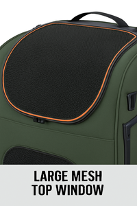 Örgü pencere, ayarlanabilir askıları ve yansıtıcı aksan ile büyük köpekler için dayanıklı su geçirmez motosiklet evcil hayvan taşıyıcı - Product Image 3