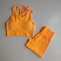 Ensemble de vêtements de sport personnalisés pour la musculation estivale, soutien-gorge de sport, short de yoga sans couture