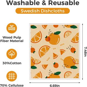 Serviettes absorbantes réutilisables en gros pour la cuisine, chiffons à vaisselle en cellulose - Product Image 2